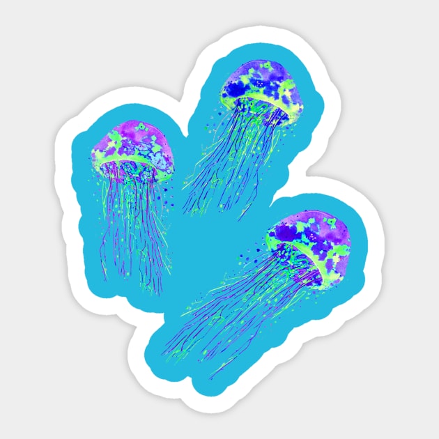 Jellyfishing Sticker by DesignsByMonique